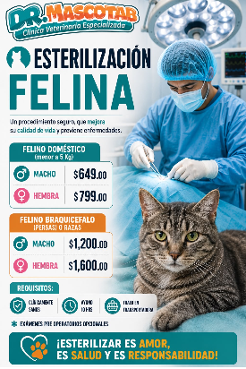 Promoción esterilización felina